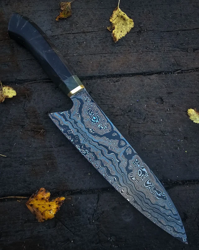 Leppic Knives Damascus Chef's Knife