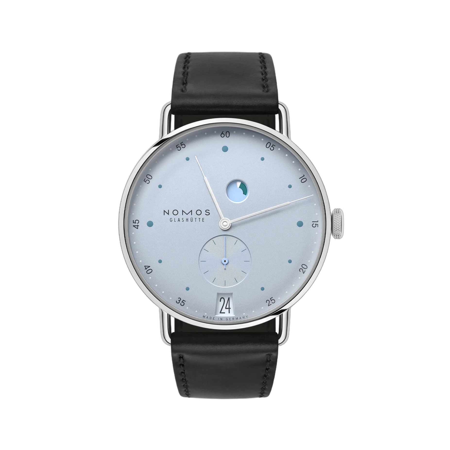 NOMOS Glashütte Metro Date Power Reserve Ice Blue
