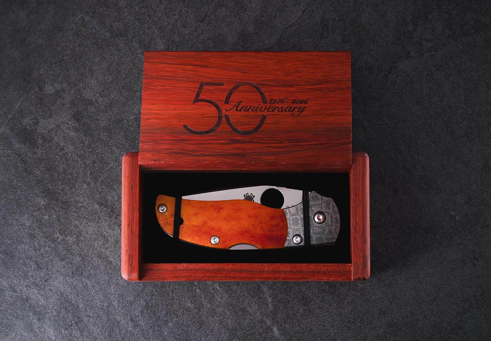 Spyderco Native 5 50th Anniversary Amber Bone S90V