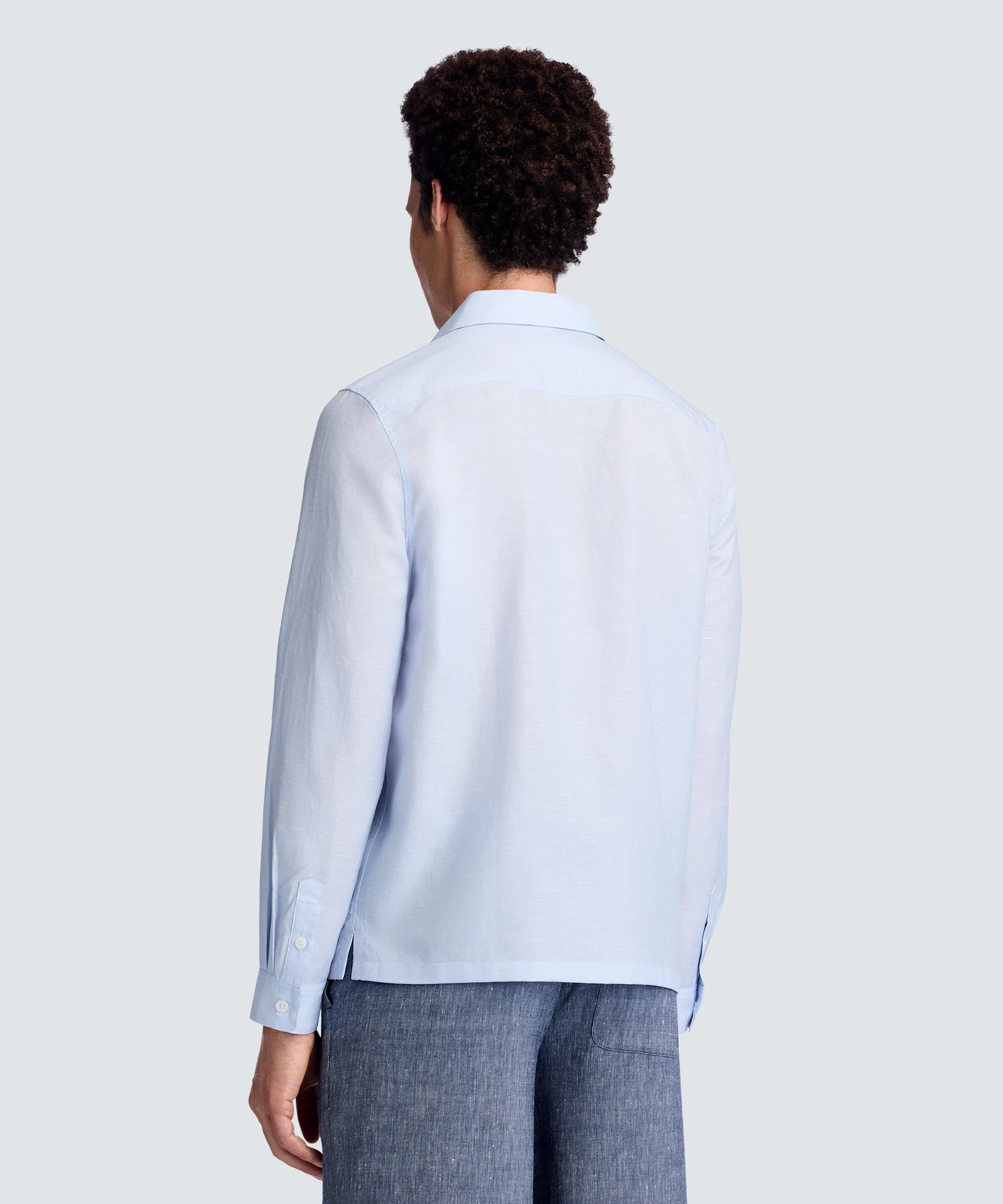 Merino Linen Button-Up