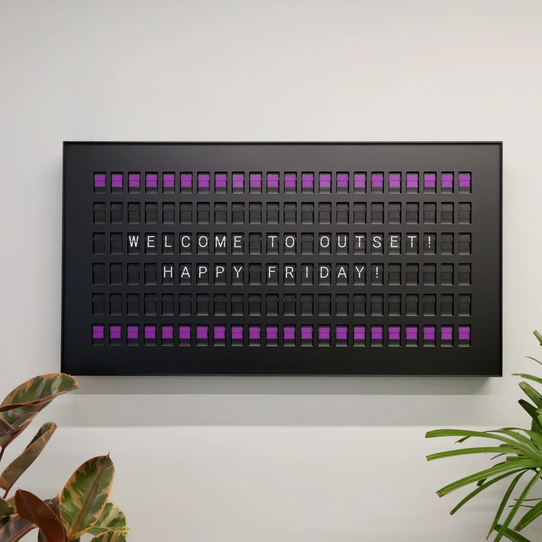Vestaboard messaging display
