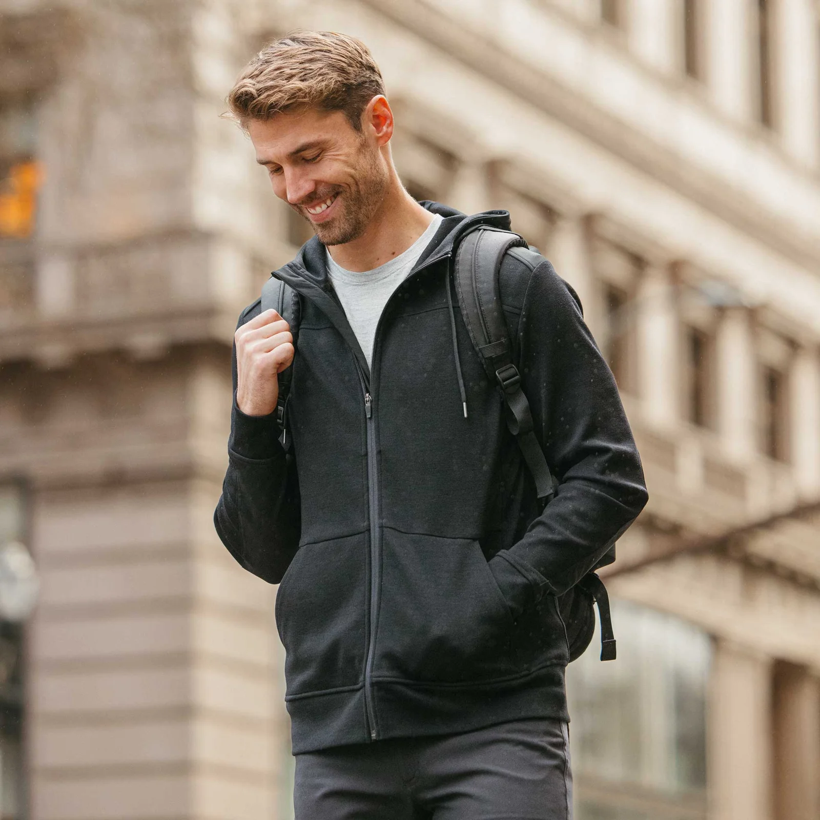 Wool & Prince Ponte Travel Hoodie